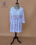 Georgette Chikankari Tunic Top