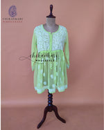 Georgette Chikankari Tunic Top