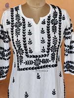 Rayon Trending Hand Embroidery Chikankari Straight Kurti