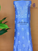 Un-stitched Chanderi Chikankari Kurtis