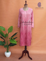 Modal Lucknawi Chikankari Straight Kurti