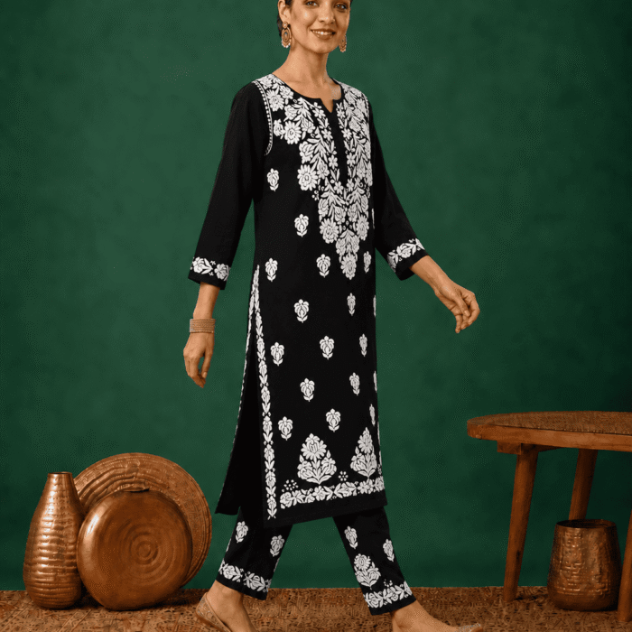 Buy Chikankari Rayon Set in Wholesale bulk order best for boutique owners online store and for exhibitions (1)