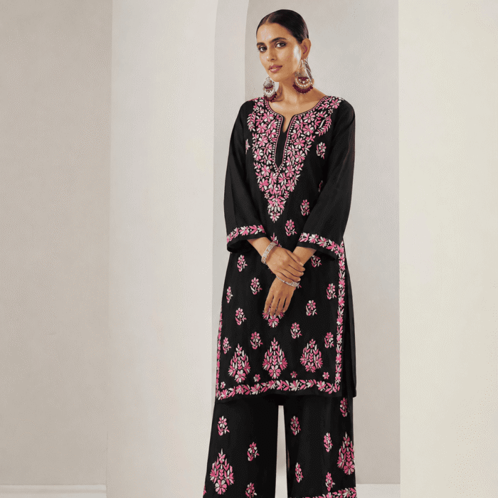 Buy Chikankari Rayon Set in Wholesale bulk order best for boutique owners online store and for exhibitions (1)