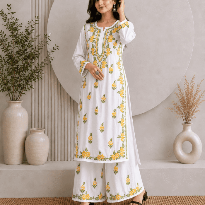 Buy Chikankari Rayon Set in Wholesale bulk order best for boutique owners online store and for exhibitions (2)