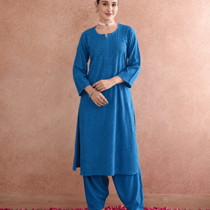 Buy Chikankari Rayon Set in Wholesale bulk order best for boutique owners online store and for exhibitions (2)