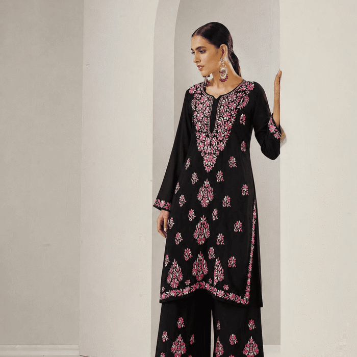 Buy Chikankari Rayon Set in Wholesale bulk order best for boutique owners online store and for exhibitions (2)