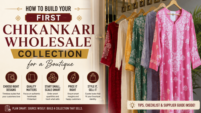 How to Build Your First Chikankari Wholesale Collection for a Boutique
