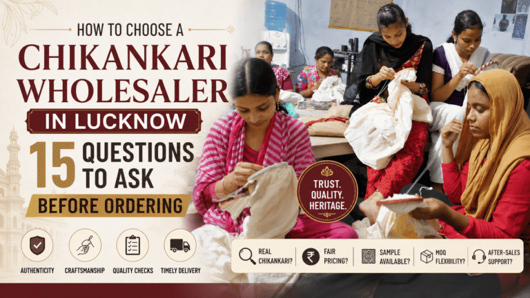 How to Choose a Chikankari Wholesaler in Lucknow: 15 Questions to Ask Before Ordering