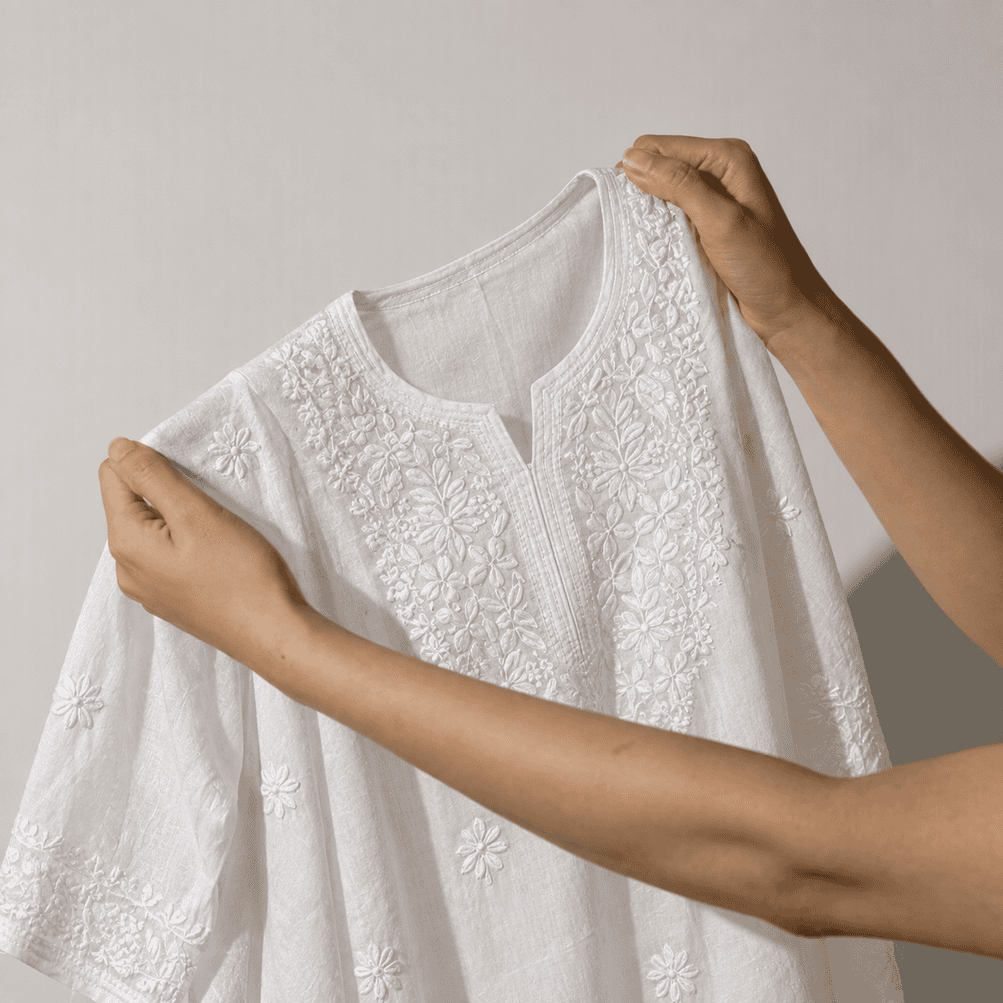 Supporting image for Chikankari Care & Handling Guide