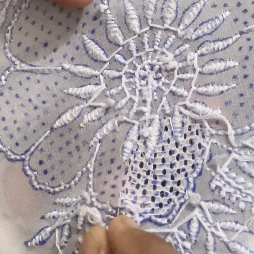 Supporting image for Chikankari Stitches & Embroidery Techniques