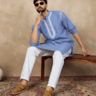 Wholesale Lucknow Chikankari clothing and fabric from Lucknow India, hand embroidered Chikan kurtis, kurta sets, suits, sarees, dupattas and dress material (3)