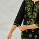 Wholesale Lucknow Chikankari clothing and fabric from Lucknow India, hand embroidered Chikan kurtis, kurta sets, suits, sarees, dupattas and dress material in (13)