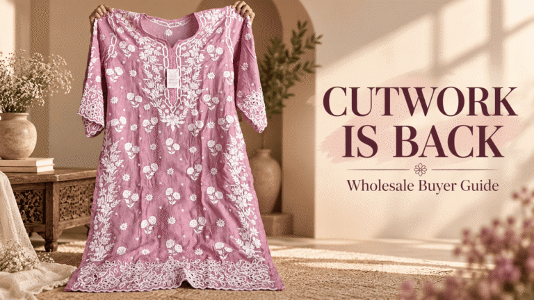 Cutwork Chikankari Is Rising Again: A Wholesale Buyer’s Guide to the Trend